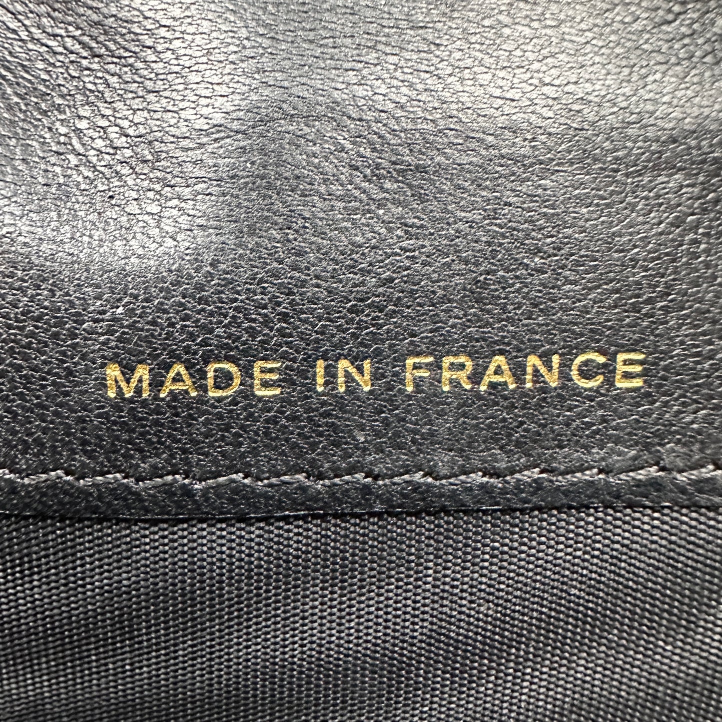 Chanel Black Caviar Leather Vintage Timeless CC French Wallet
