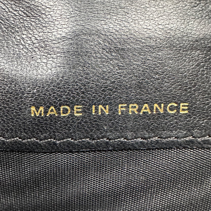 Chanel Black Caviar Leather Vintage Timeless CC French Wallet