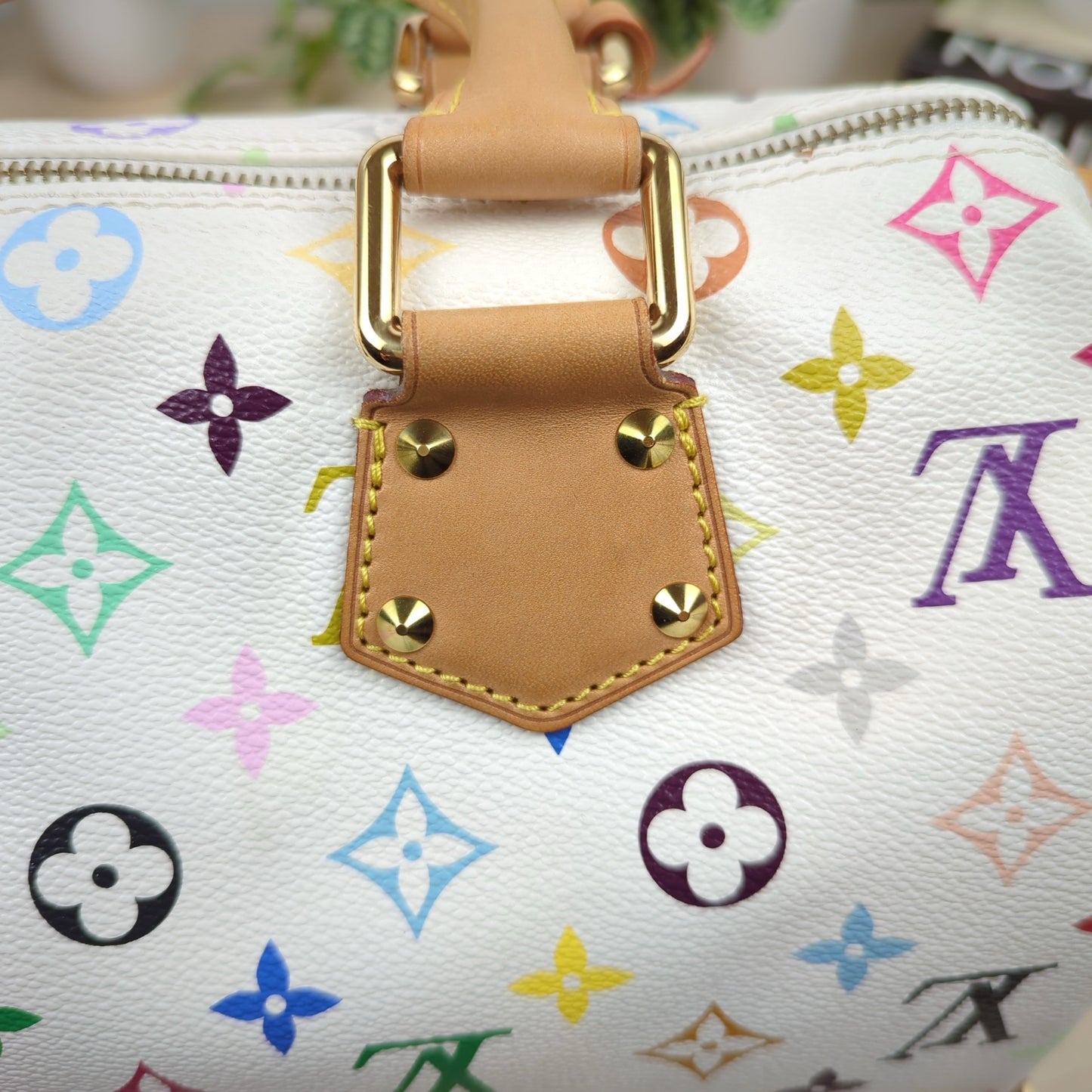 Louis Vuitton Murakami White Multicolor Monogram Speedy 30