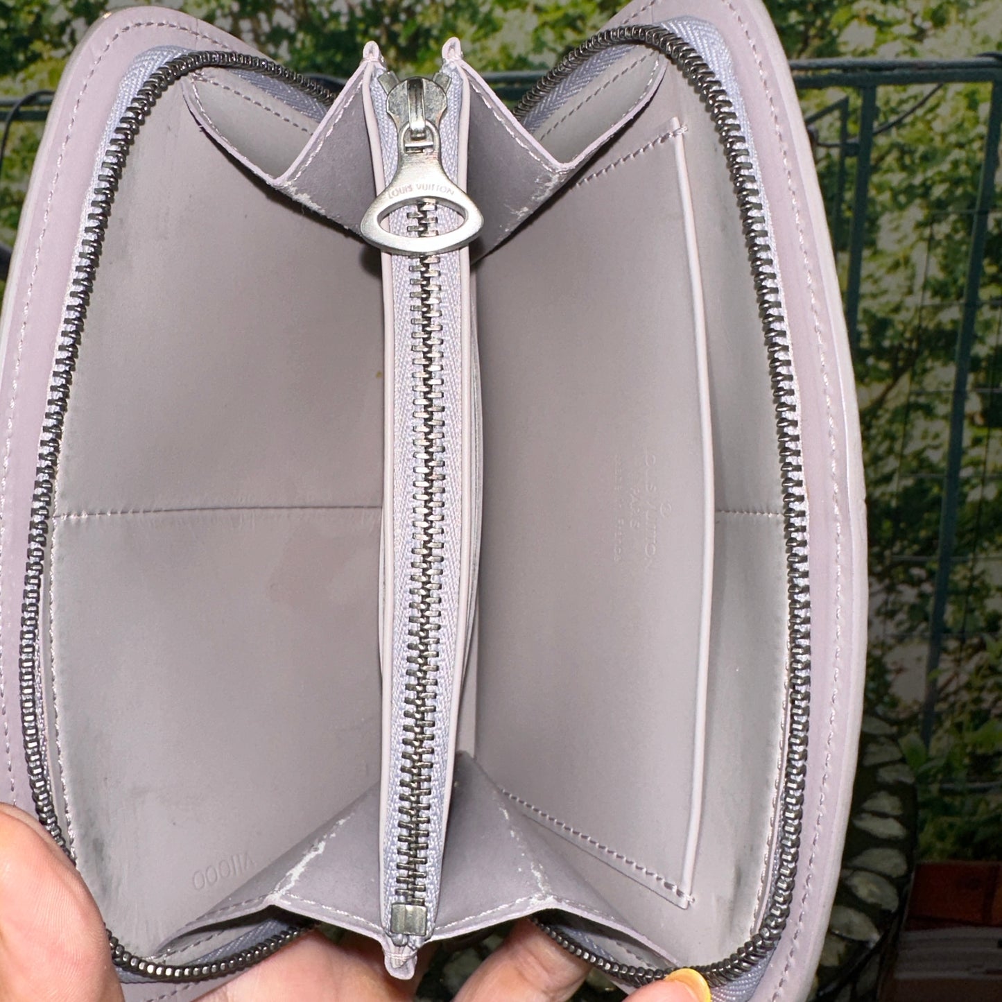 Louis Vuitton Lilac Epi Leather Demi-Lune Zip Wallet