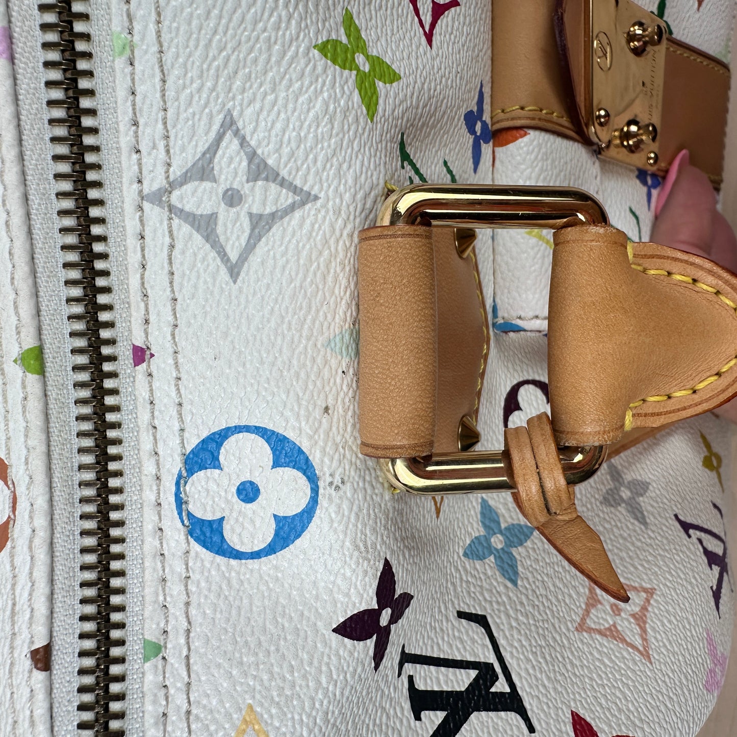 Louis Vuitton Murakami White Multicolor Monogram Speedy 30
