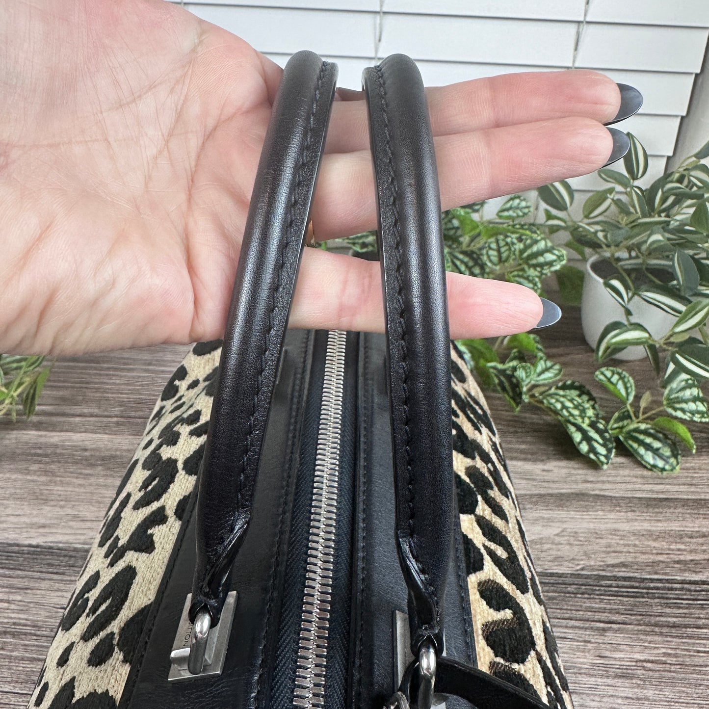 Louis Vuitton Limited Edition Stephen Sprouse Jacquard Velvet Leopard Print Speedy
