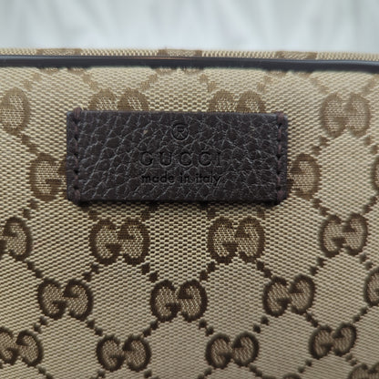 Gucci Original Monogram Belt Bag Dark Brown