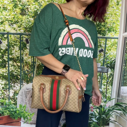 Gucci Vintage Sherryline Boston Bag