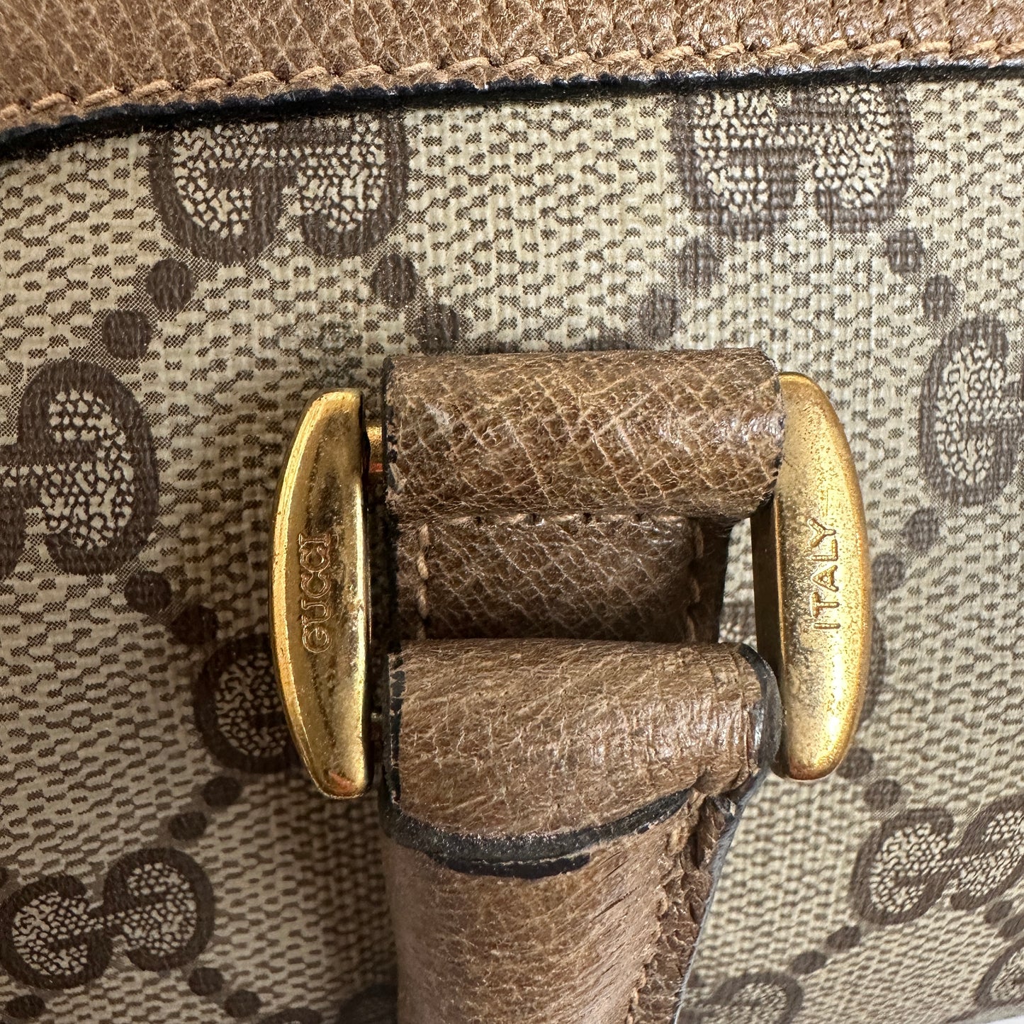 Gucci Vintage Supreme Sherry Boston Bag