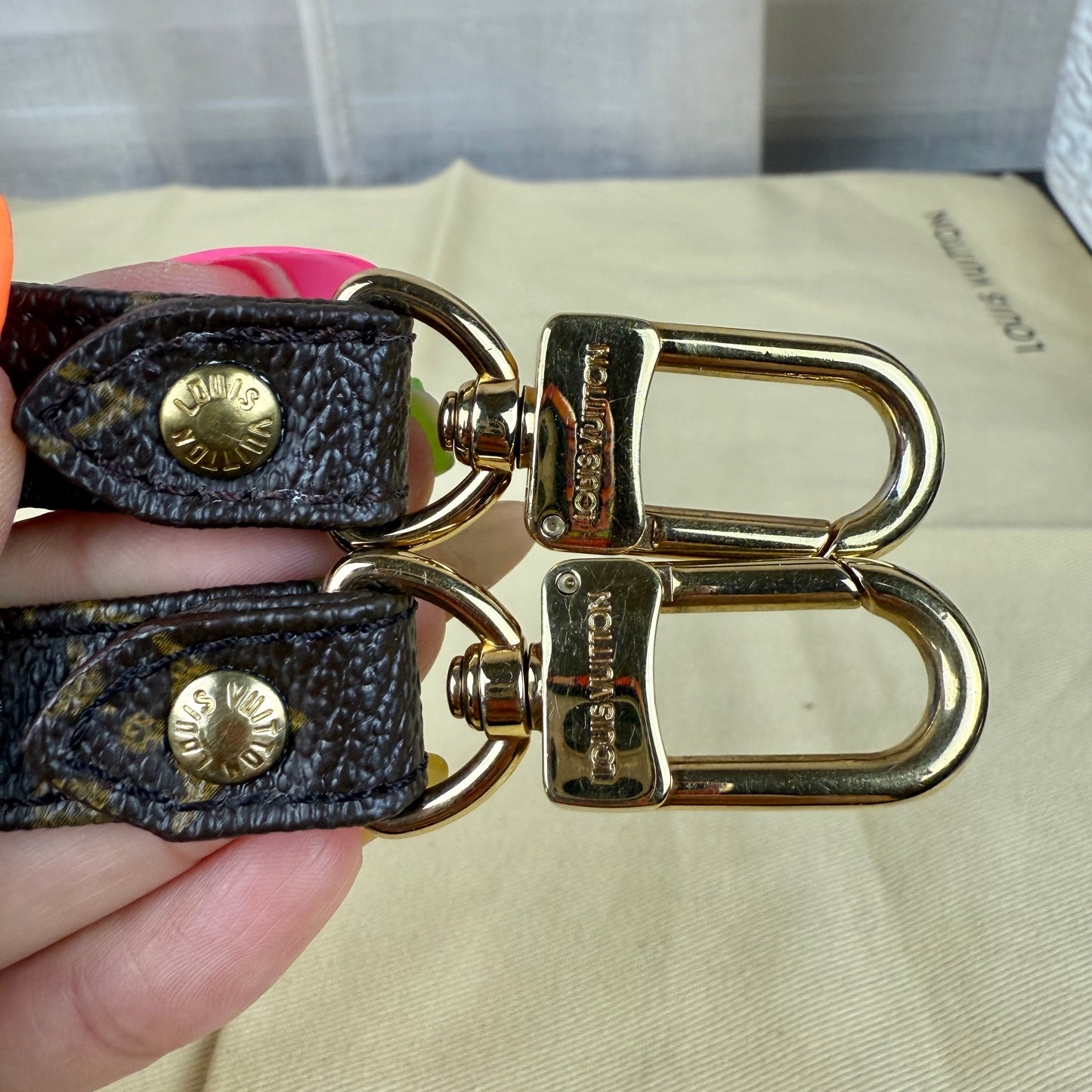 Monogram Canvas Shoulder Strap with Comfort Pad