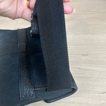 Gucci GG Web Buckle Belt Bag Black