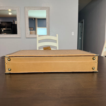 Beige/Brown Micro GG Hard Briefcase