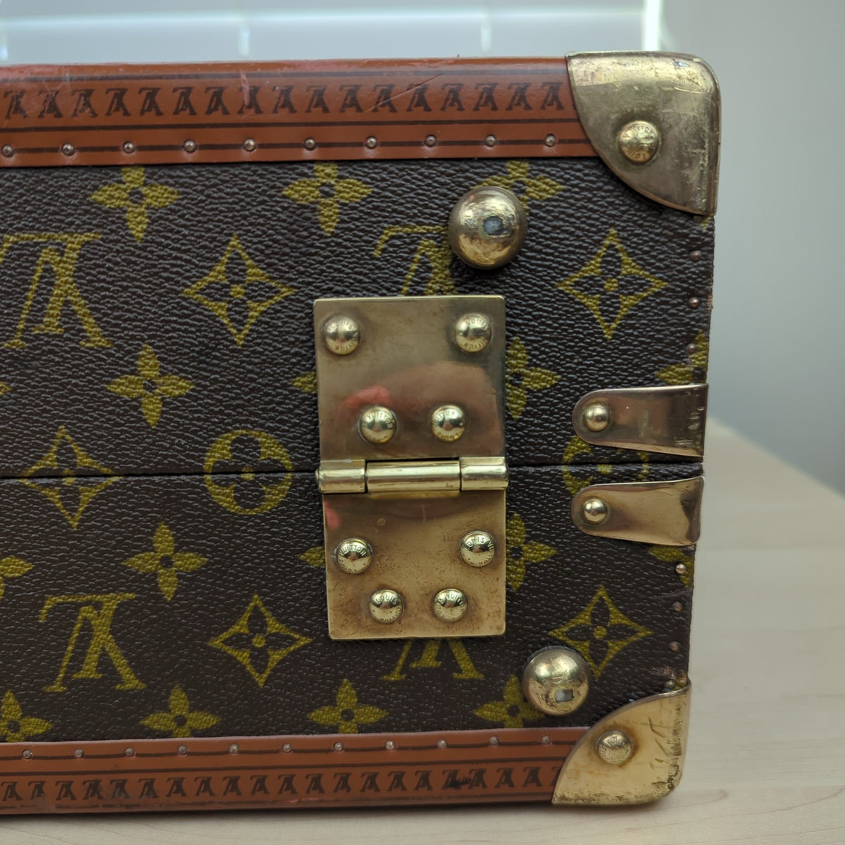 Louis Vuitton Vintage 1960 Monogram Bisten 60 Trunk