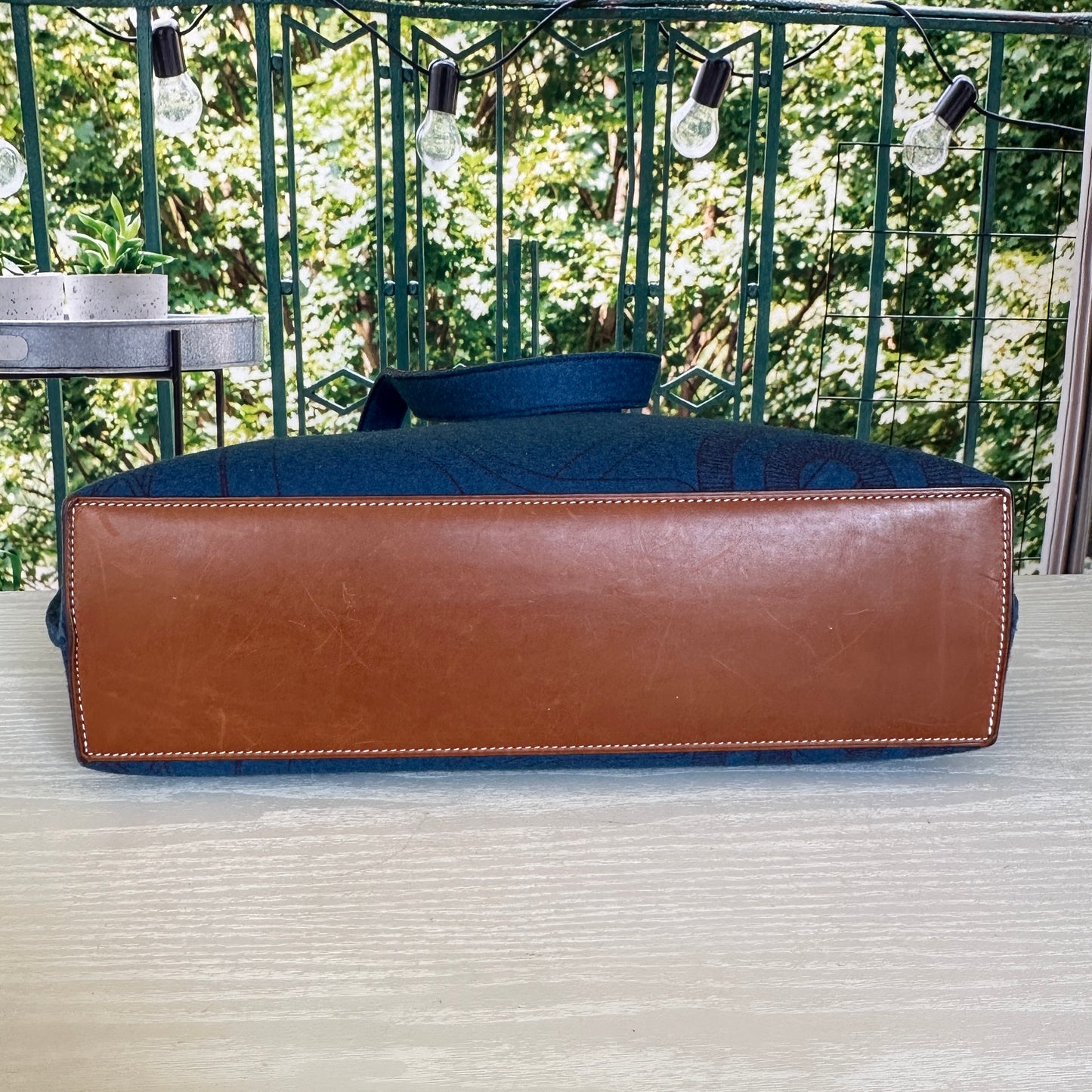 Hermes Blue Karimi MM Tote