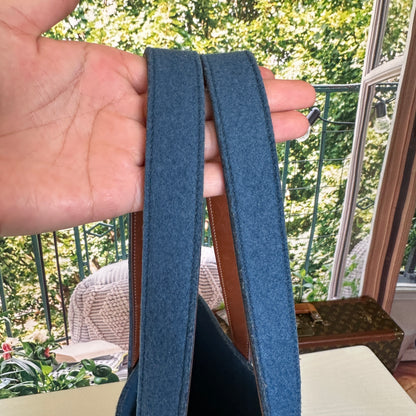 Hermes Blue Karimi MM Tote