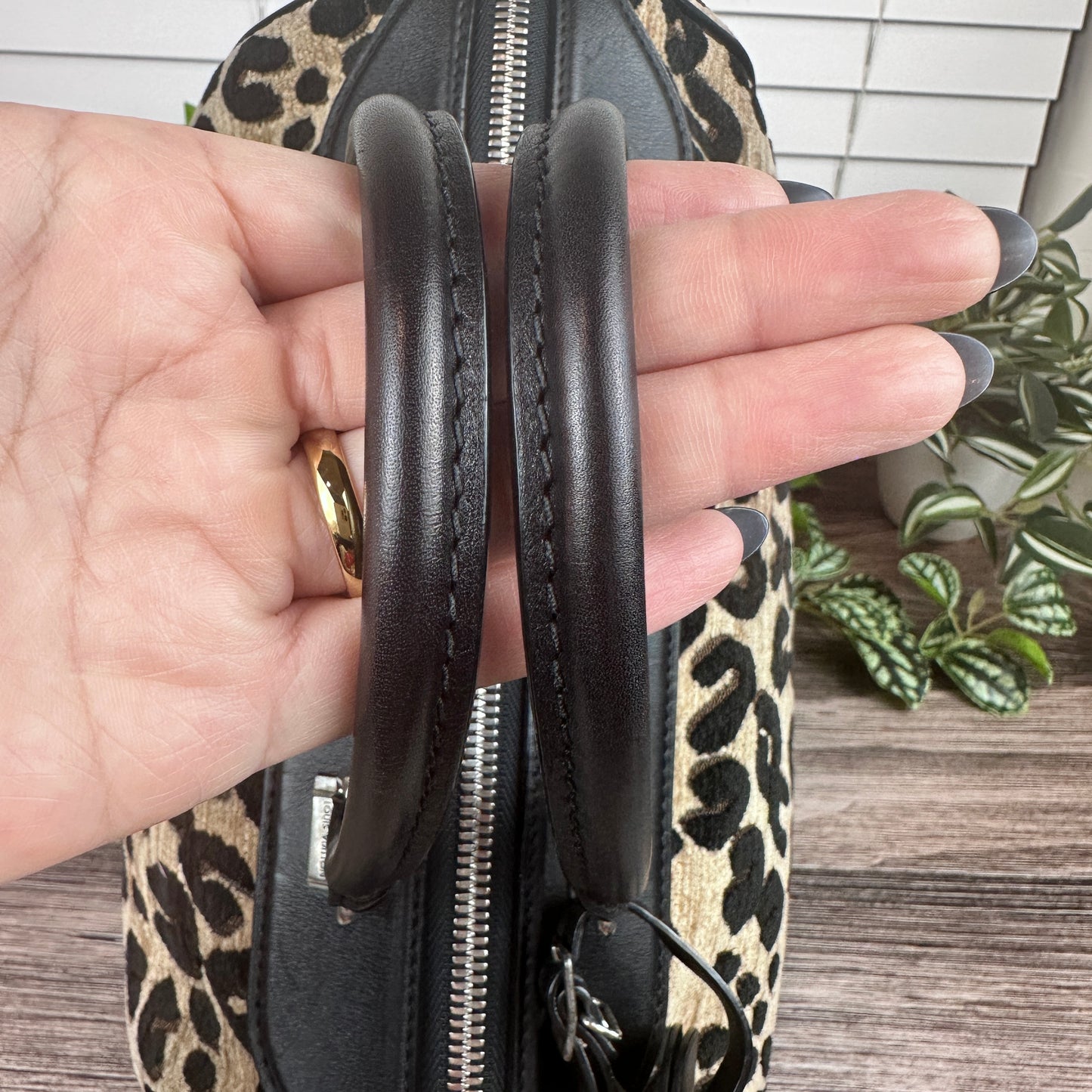 Louis Vuitton Limited Edition Stephen Sprouse Jacquard Velvet Leopard Print Speedy