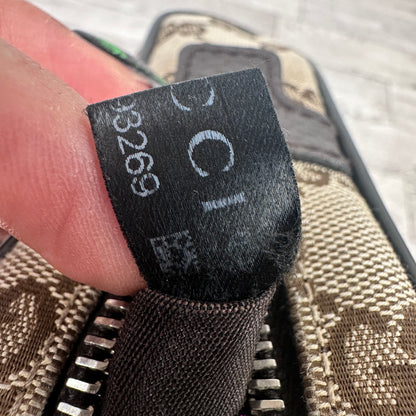 Gucci Original Monogram Belt Bag Dark Brown