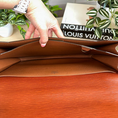 Louis Vuitton Brown Epi Serviette Conseiller Briefcase