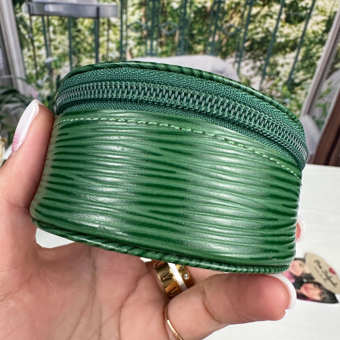 Louis Vuitton Jewelry Hard Case in Green Epi Leather