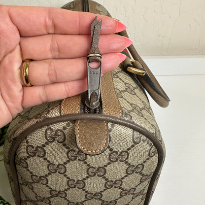 Gucci Vintage Supreme Sherry Boston Bag