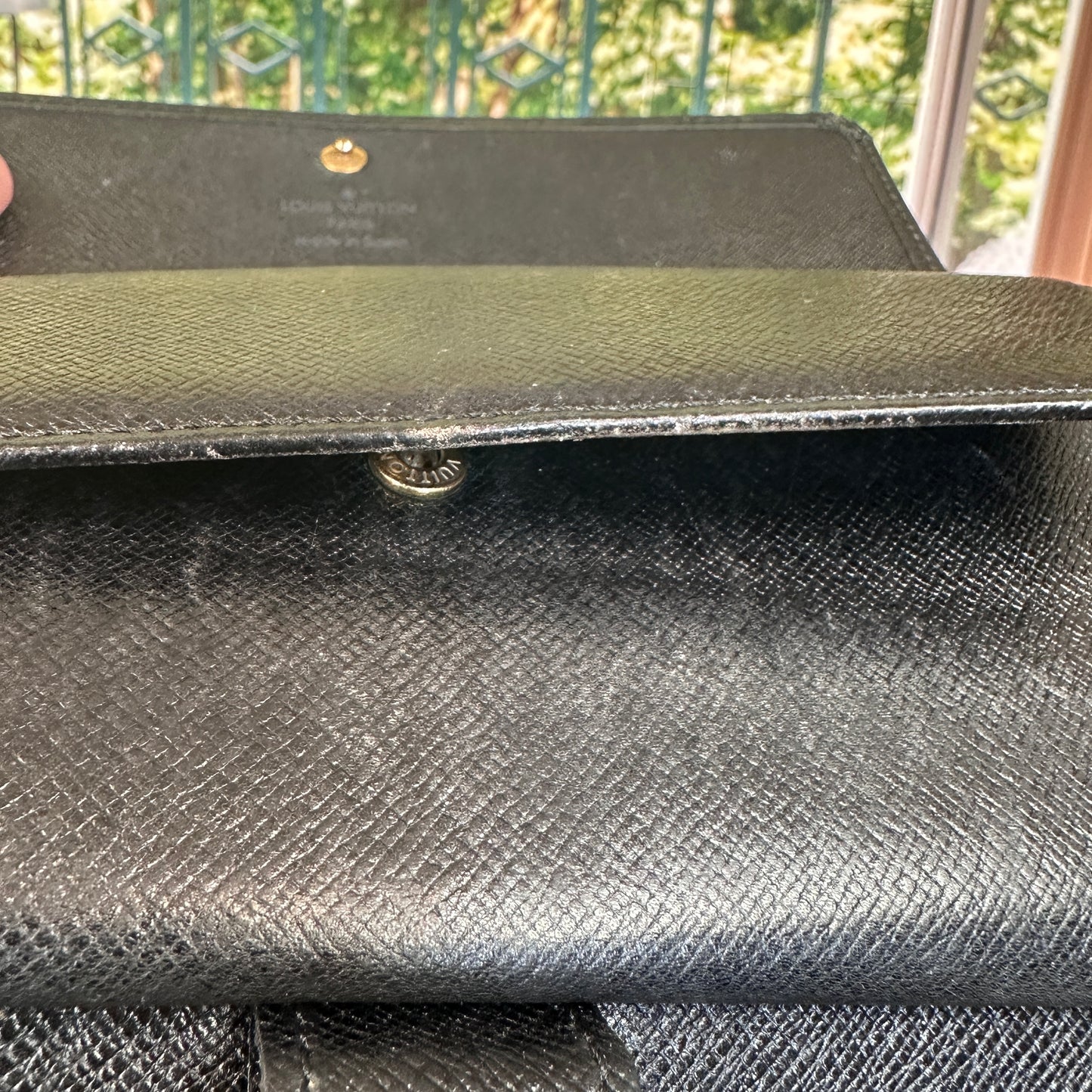 Louis Vuitton Black Epi Porte Tresor International Wallet