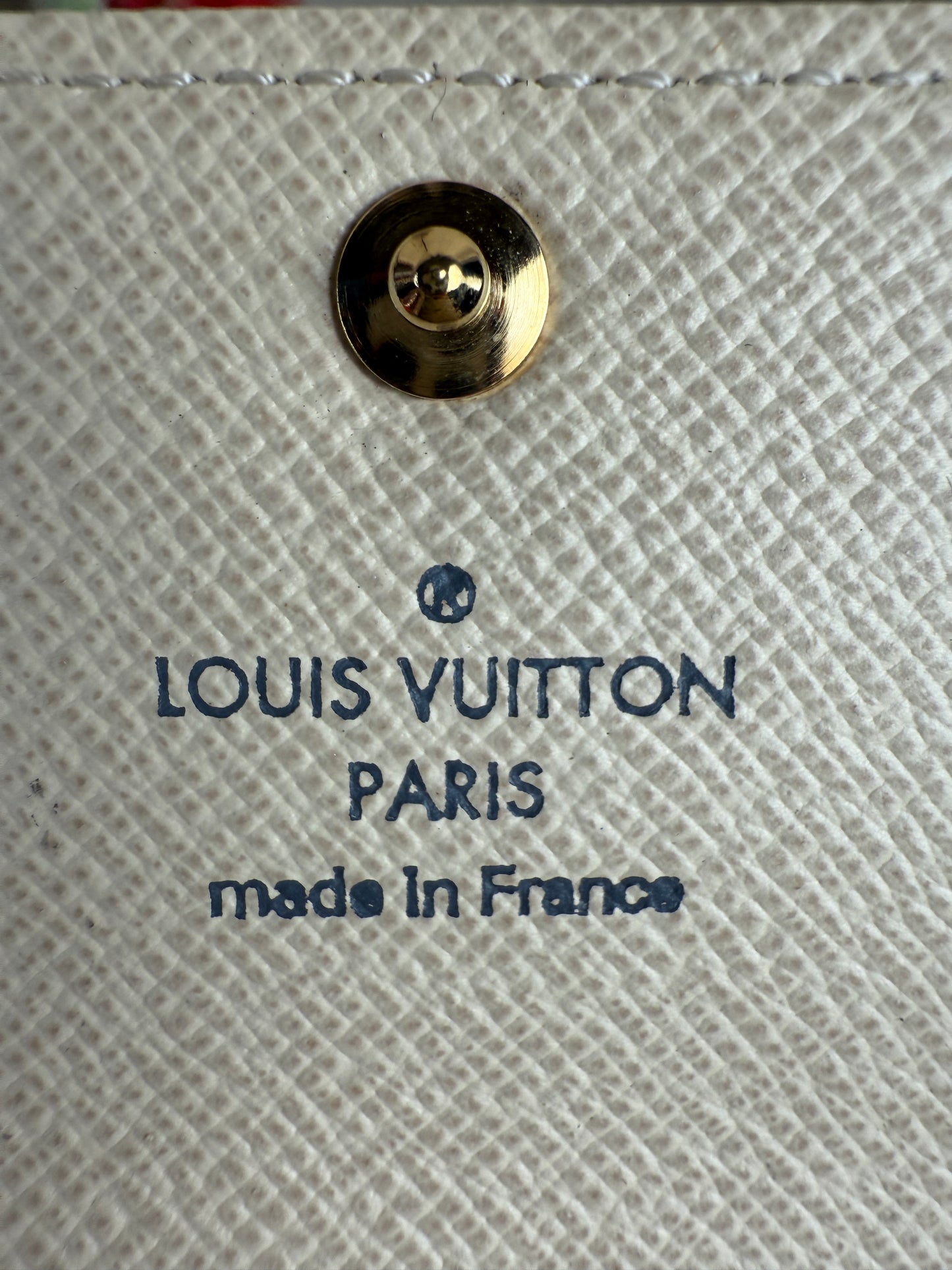 6-Ring Key Holder in Damier Azur