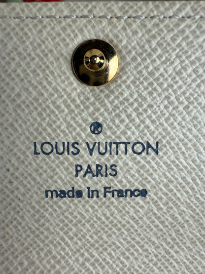 6-Ring Key Holder in Damier Azur