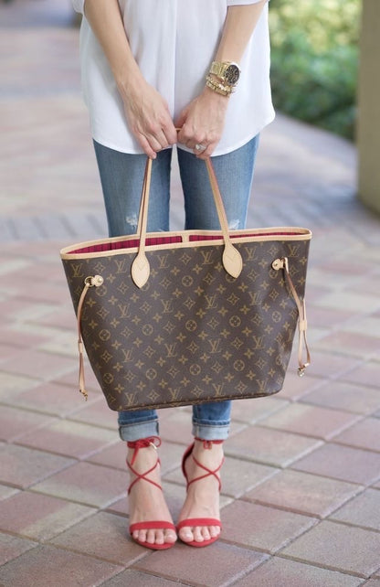 Louis Vuitton Monogram Neverfull MM Cerise