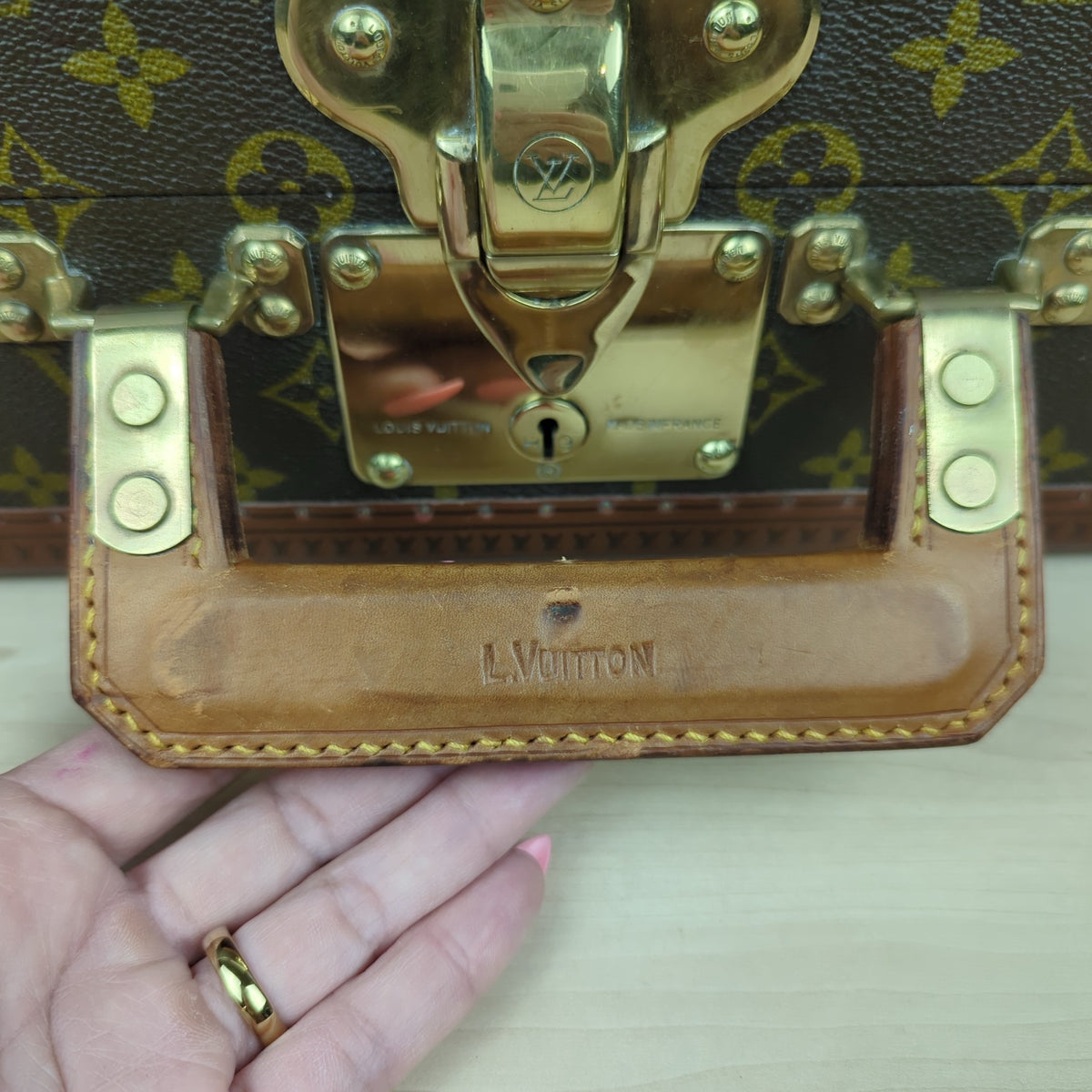 Louis Vuitton Vintage 1960 Monogram Bisten 60 Trunk