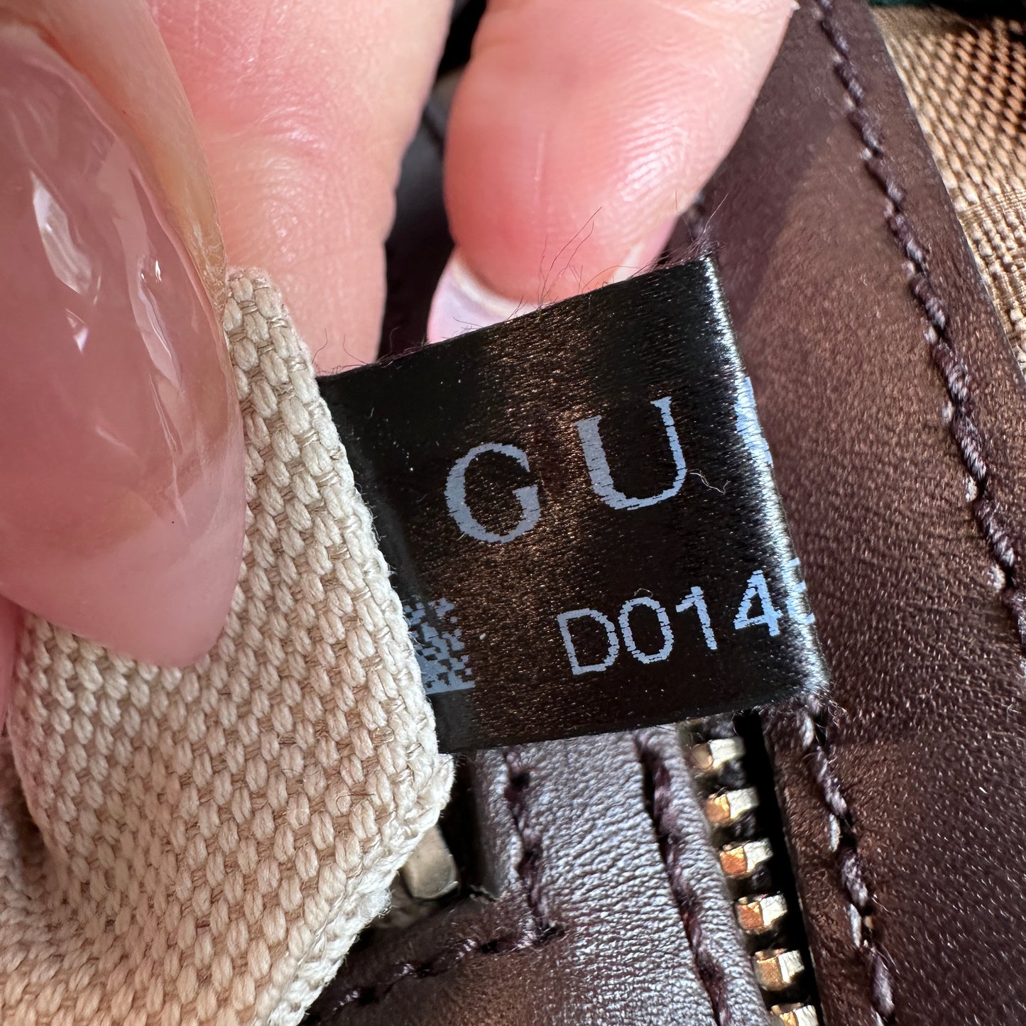 Gucci Original GG Small Boston Vintage Web Dark Brown