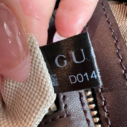 Gucci Original GG Small Boston Vintage Web Dark Brown