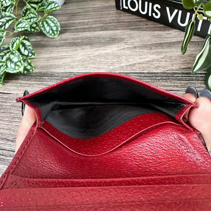 Supreme Monogram Tian Card Case Beige Multicolor Red