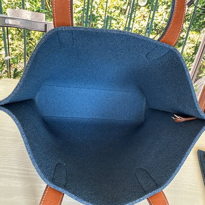 Hermes Blue Karimi MM Tote