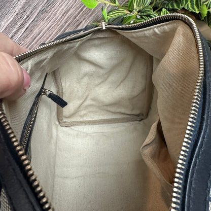 Gucci Original GG Canvas Medium Boston Bag Navy Blue