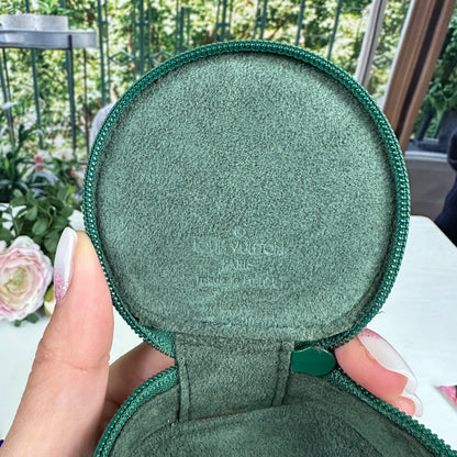 Louis Vuitton Jewelry Hard Case in Green Epi Leather
