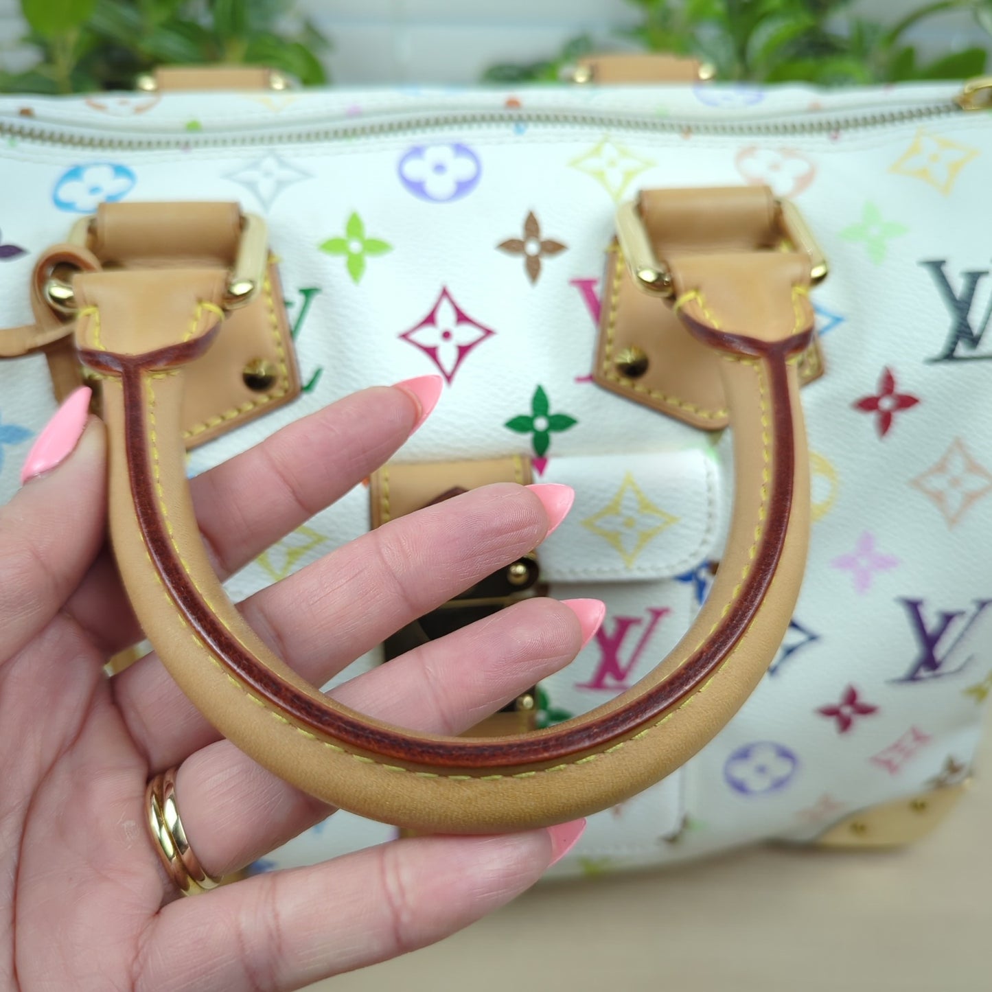 Louis Vuitton Murakami White Multicolor Monogram Speedy 30
