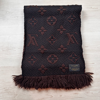 Louis Vuitton Logomania Scarf Brown