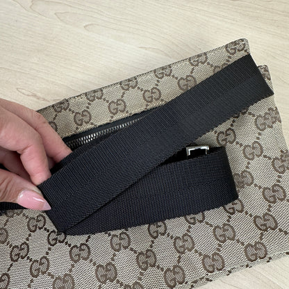 Gucci GG Original Canvas Belt Bag Dark brown