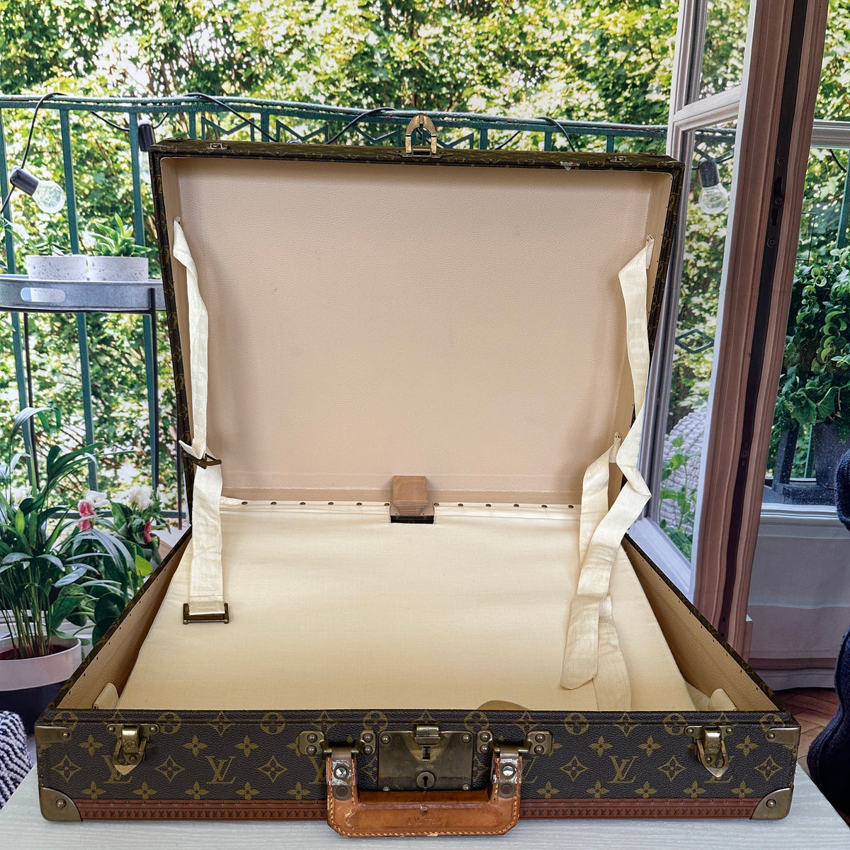 Louis Vuitton Vintage 1960 Monogram Bisten 60 Trunk
