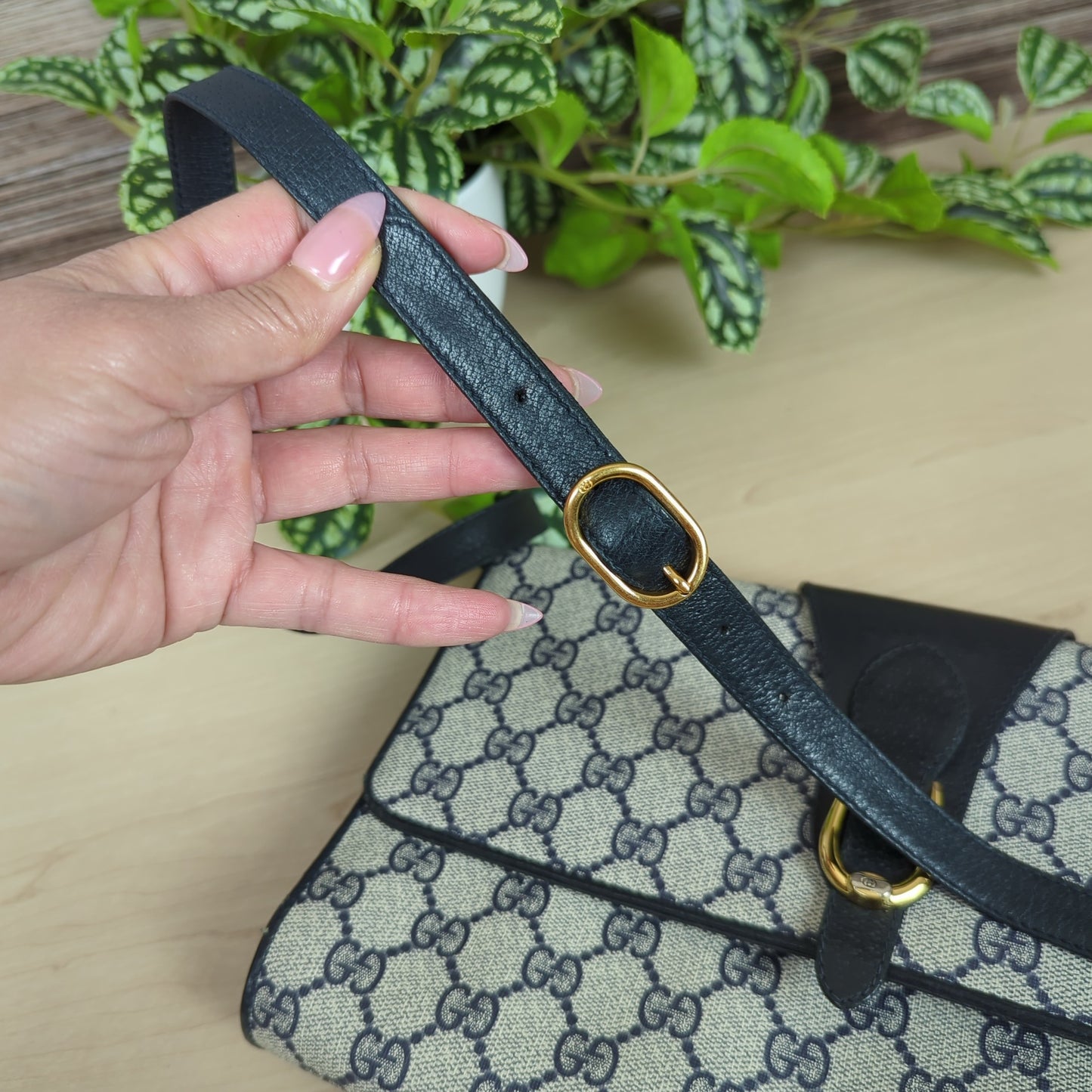 Gucci Navy Supreme Shoulder Bag