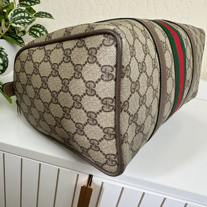 Gucci Vintage Supreme Sherry Boston Bag