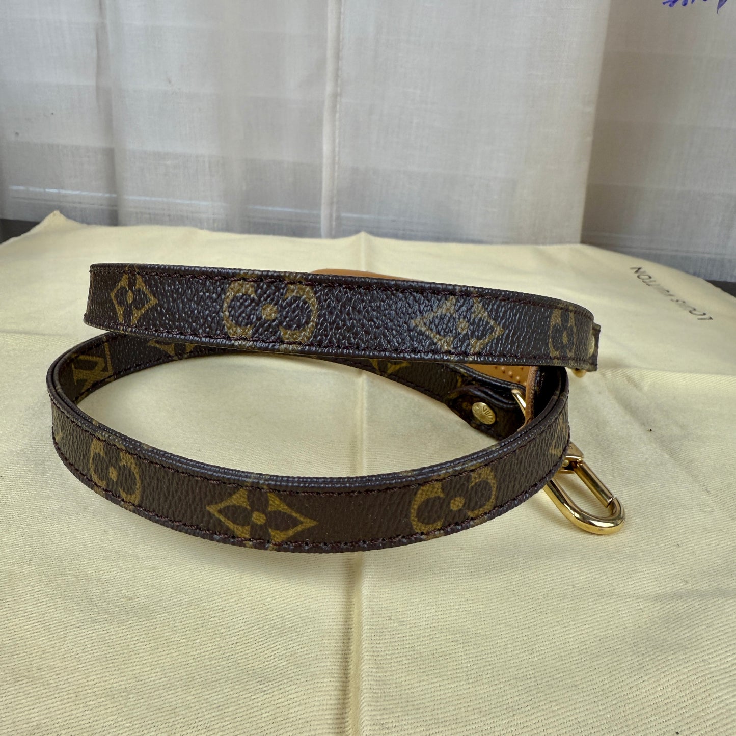 Monogram Canvas Shoulder Strap with Comfort Pad