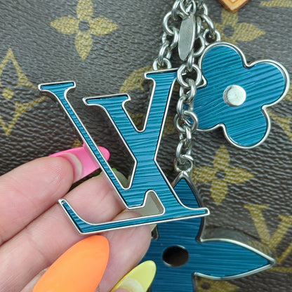 Cyan Fleur D'Epi Bag Charm