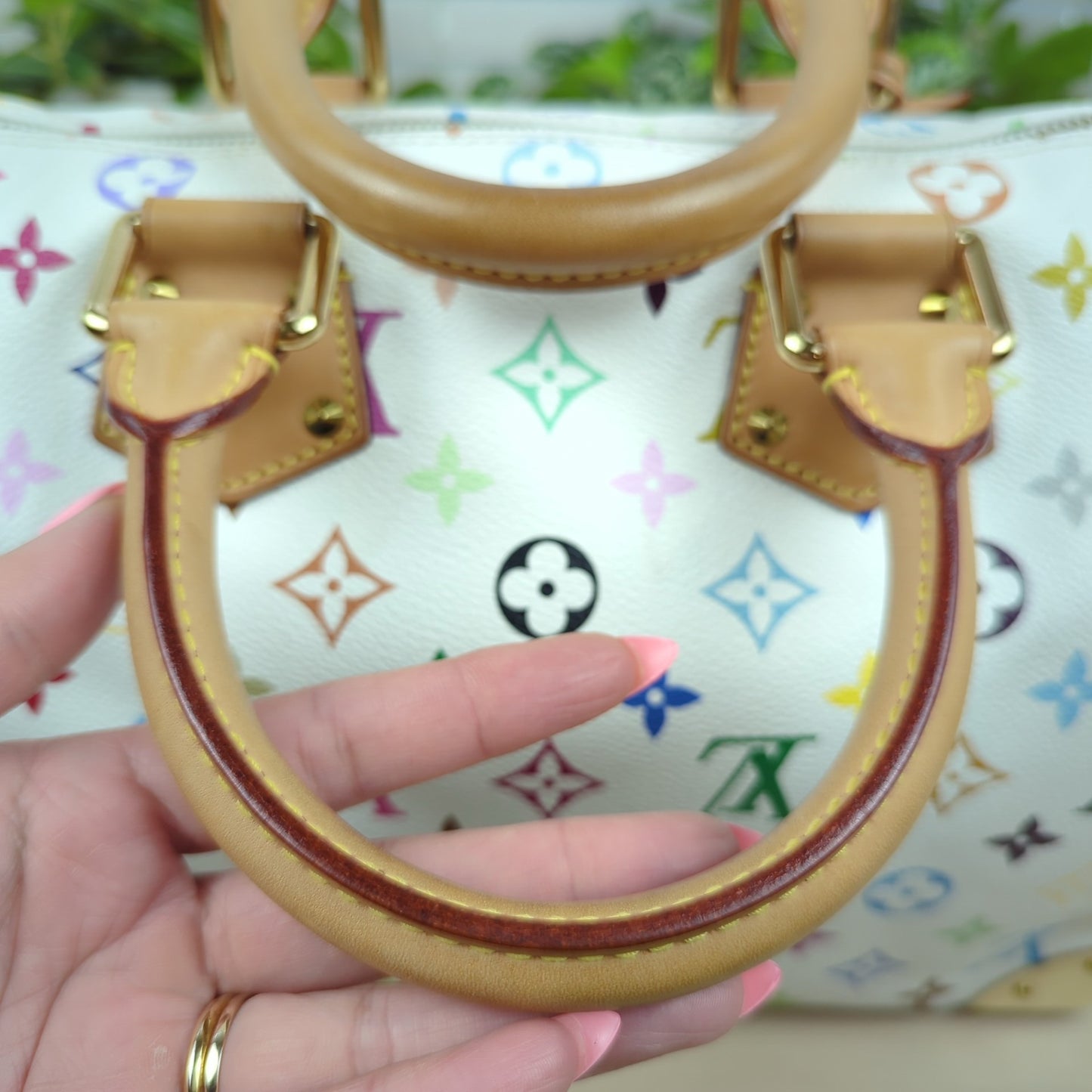 Louis Vuitton Murakami White Multicolor Monogram Speedy 30