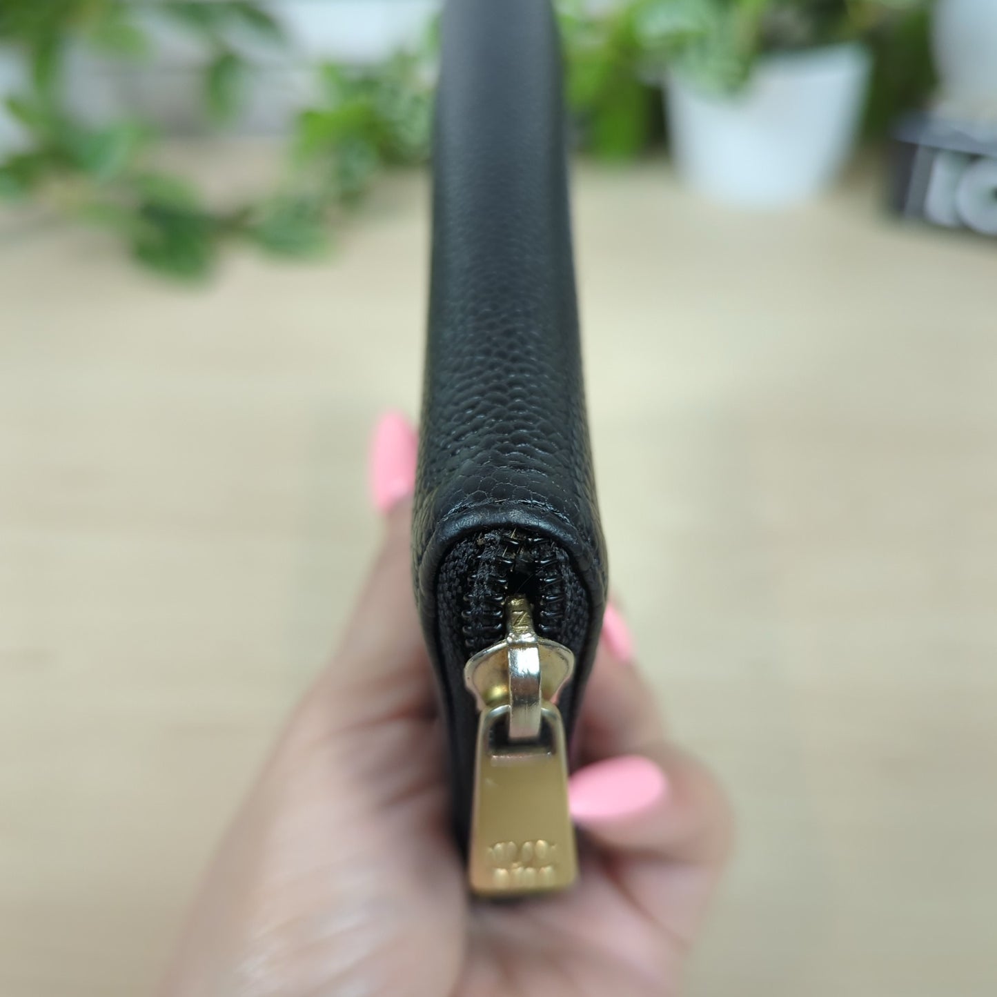 Chanel Caviar Timeless CC Zipped Wallet Black