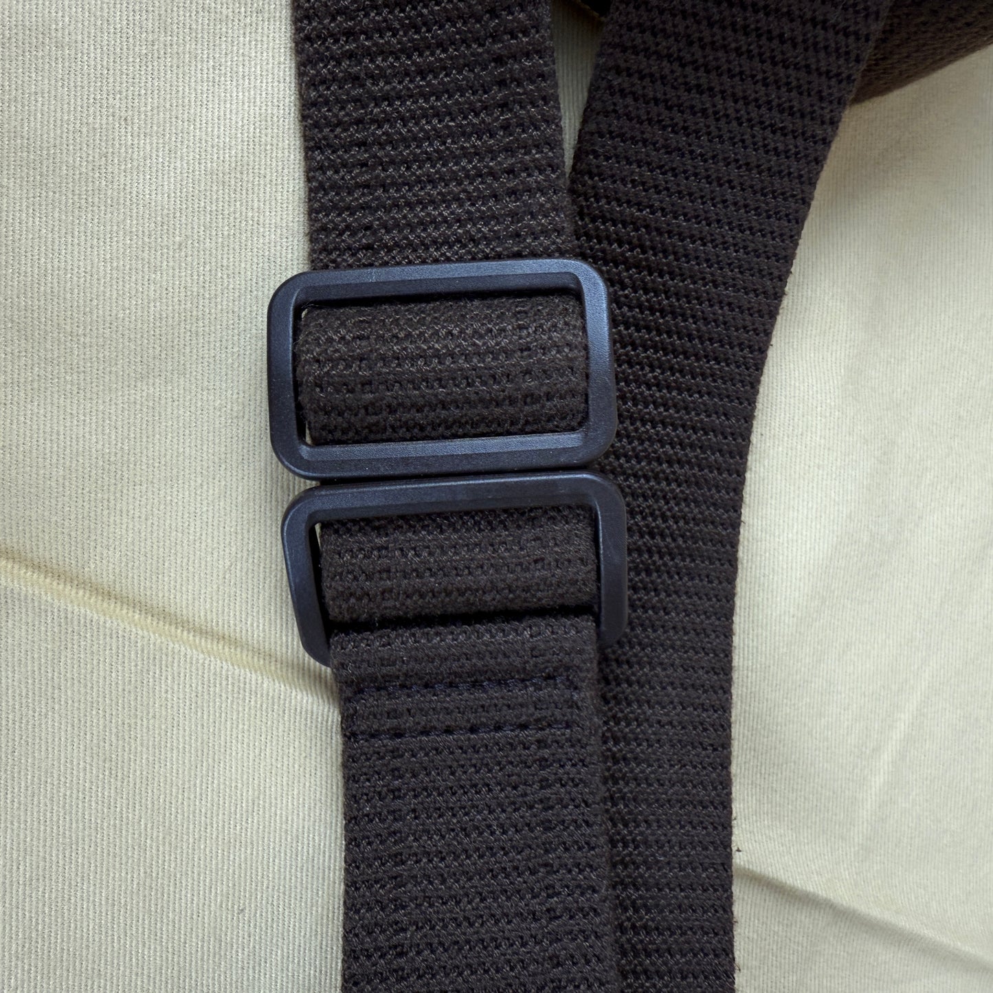 Brown Adjustable Webbed Strap – Vachetta & Gold-Tone Hardware