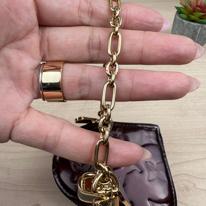 Louis Vuitton Vernis Heart Coin Purse in Amarante