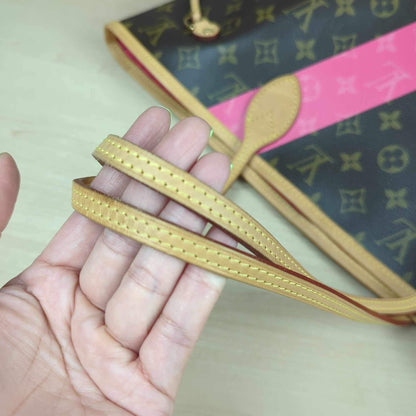 Louis Vuitton Limited Edition Grenade Pink V Neverfull MM