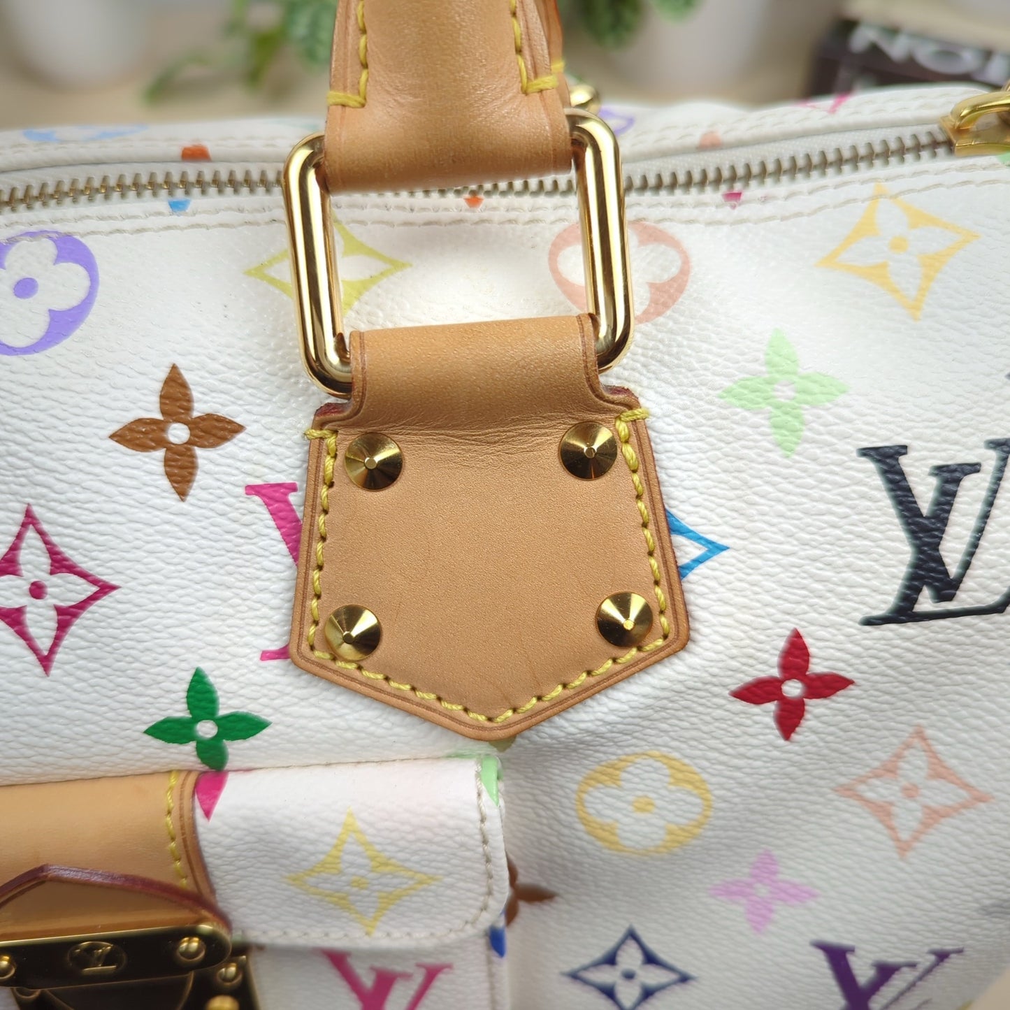 Louis Vuitton Murakami White Multicolor Monogram Speedy 30