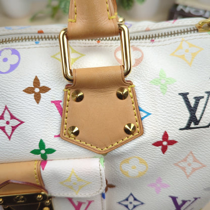 Louis Vuitton Murakami White Multicolor Monogram Speedy 30