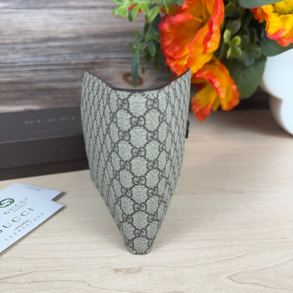 Gucci Micro GG Unisex Bifold Wallet Brown