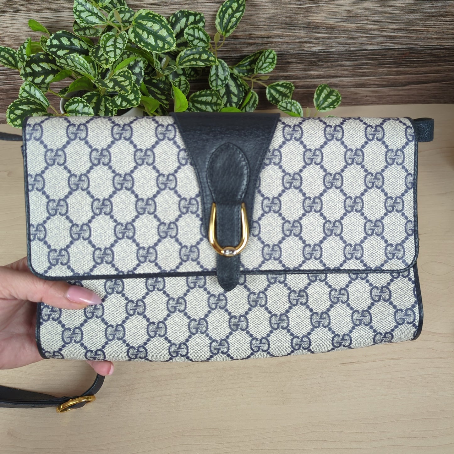 Gucci Navy Supreme Shoulder Bag