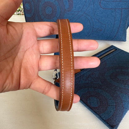 Hermes Blue Karimi MM Tote