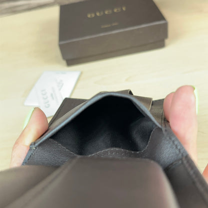 Gucci Micro GG Unisex Bifold Wallet Brown
